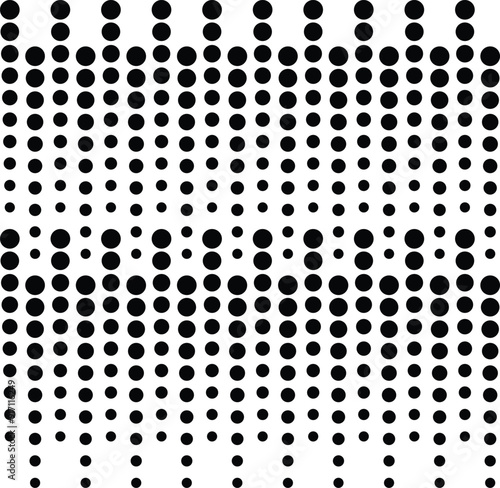 Dot pattern seamless background. Polka dot pattern template Monochrome dotted texture modern seamless