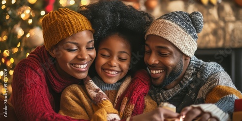 Christmas Joy: A black fami...