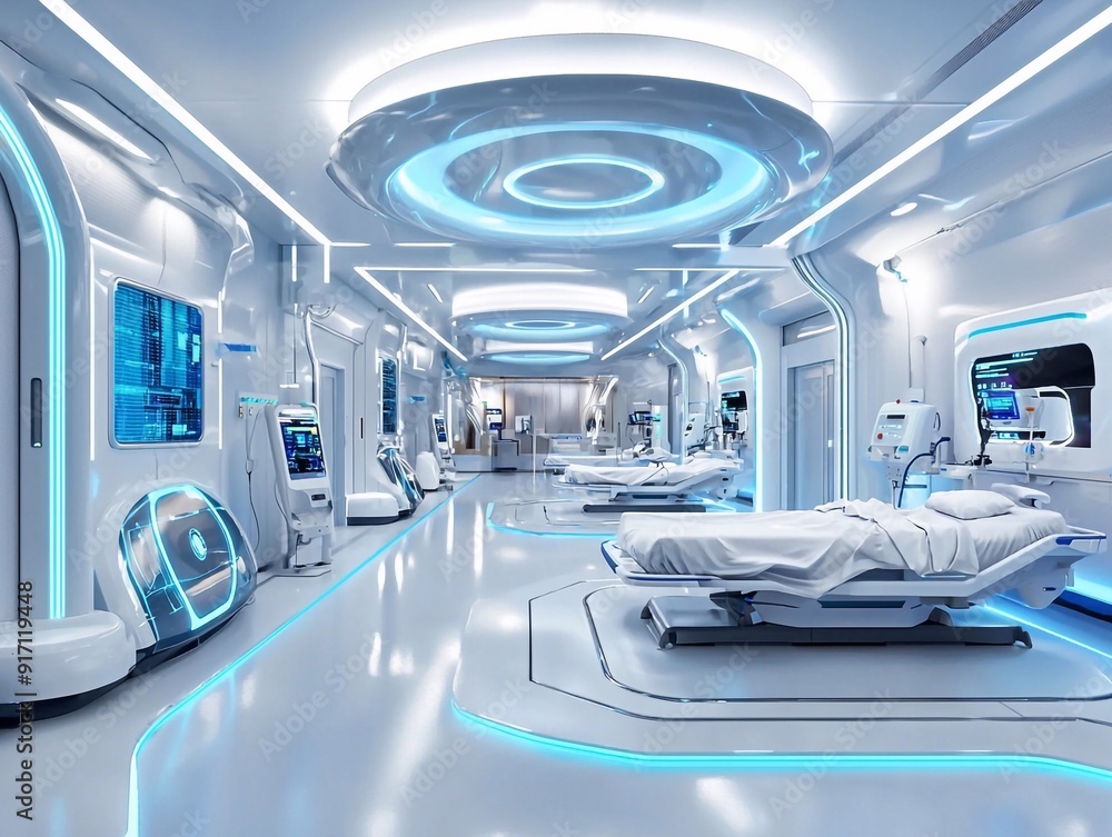 Smart hospitals, automated systems, high-tech patient care Smart hospitals, automated systems, high-tech patient care
