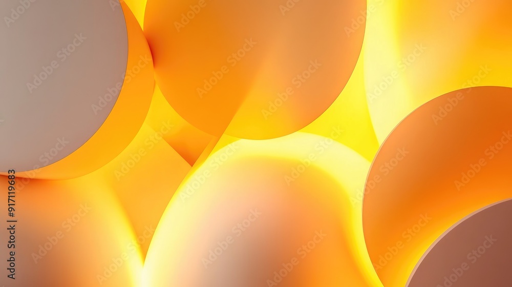 Ethereal glow emanating from abstract shapes Ethereal glow emanating from abstract shapes