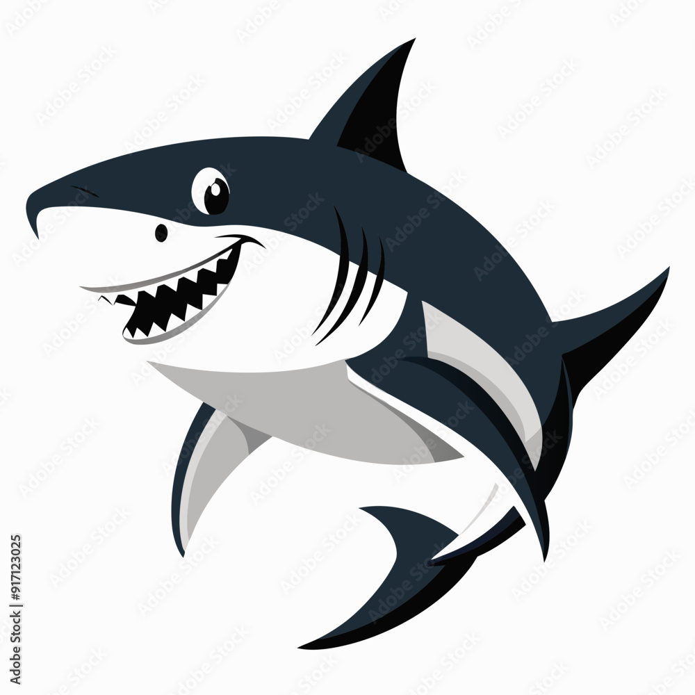 Fototapeta premium Shark illustration