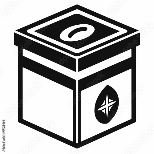 ballot box with the flag