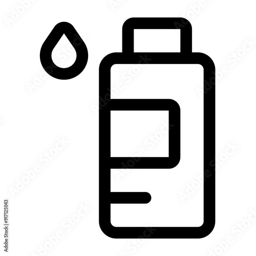 Toner Line Icon. Single icon, line vector icon