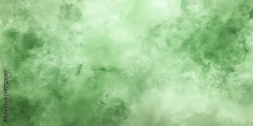 Abstract Green Watercolor Background