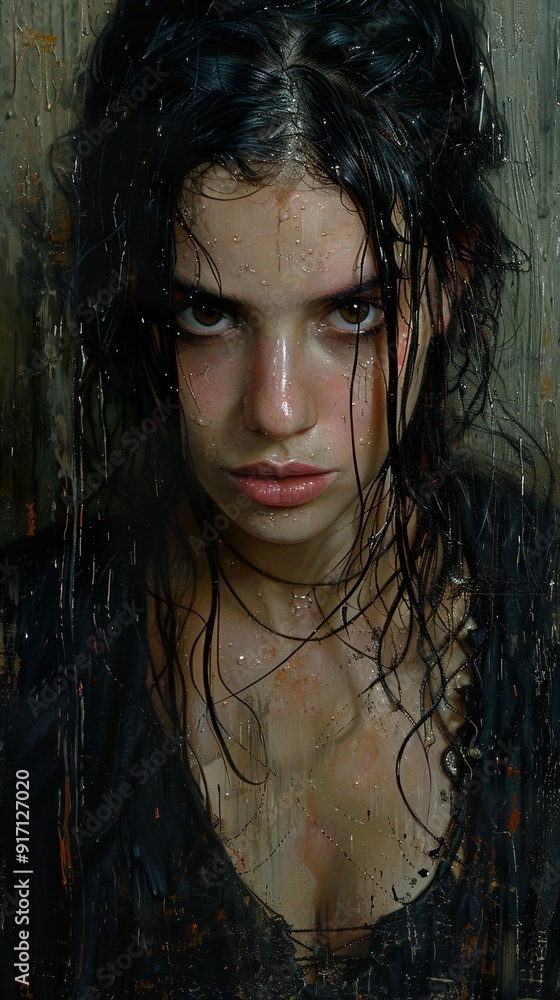 Portrait of a woman in black Portrait of a woman in black