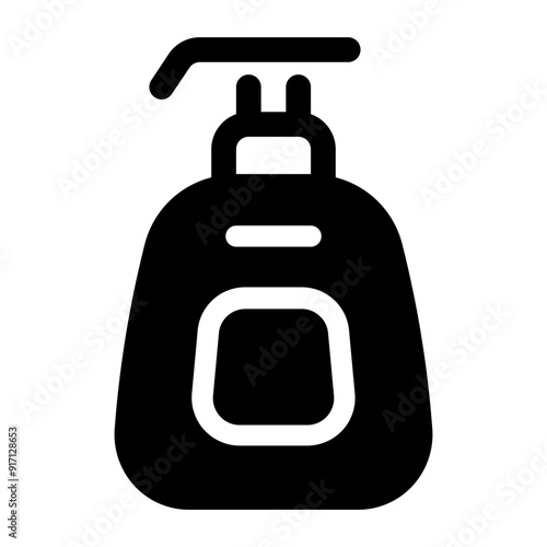 Face Cleanser Glyph Icon. Single icon, glyph vector icon	