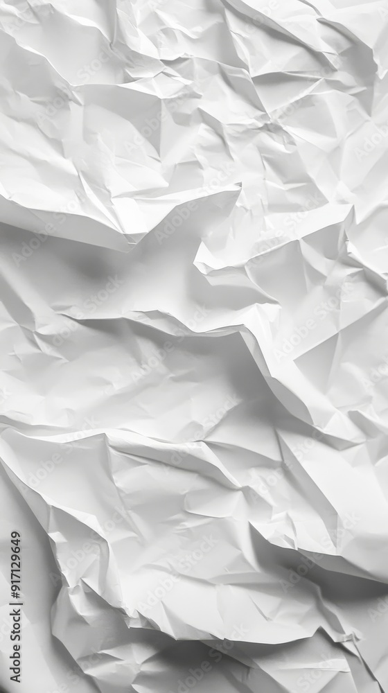 Crumpled white paper texture, abstract background Crumpled white paper texture, abstract background