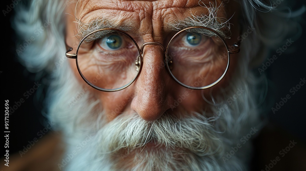 Portrait of a senior men person with glasses Portrait of a senior men person with glasses