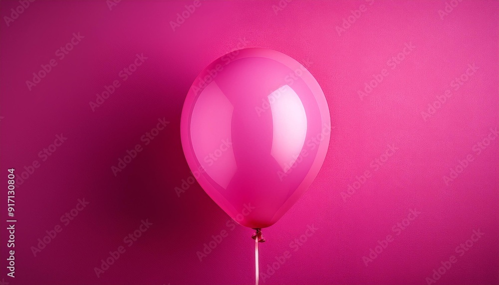 pink balloon on a pink backdrop