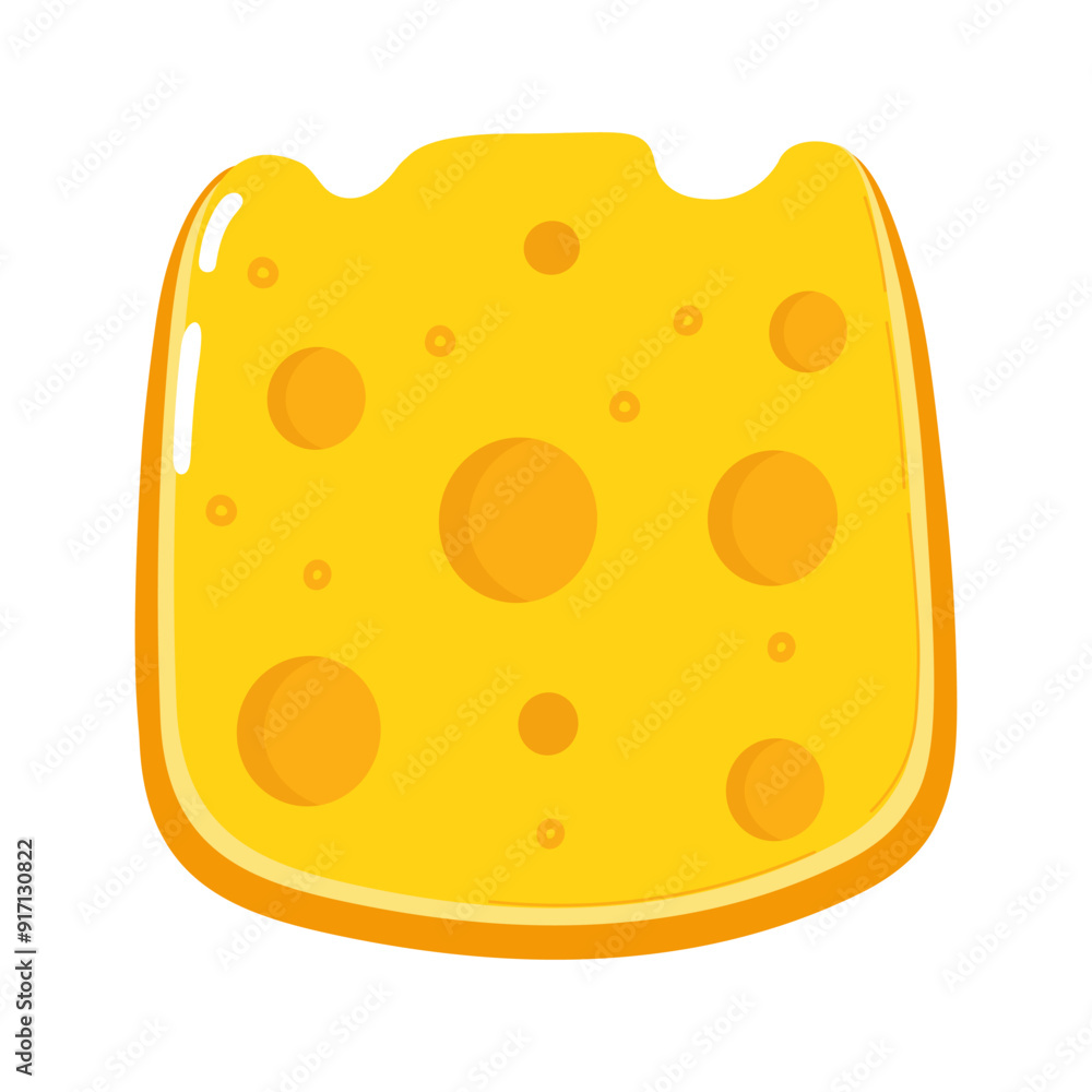 Cheese character. Vector hand drawn cartoon kawaii character illustration icon. Isolated on white background. Cheese character concept Cheese character. Vector hand drawn cartoon kawaii character illustration icon. Isolated on white background. Cheese character concept