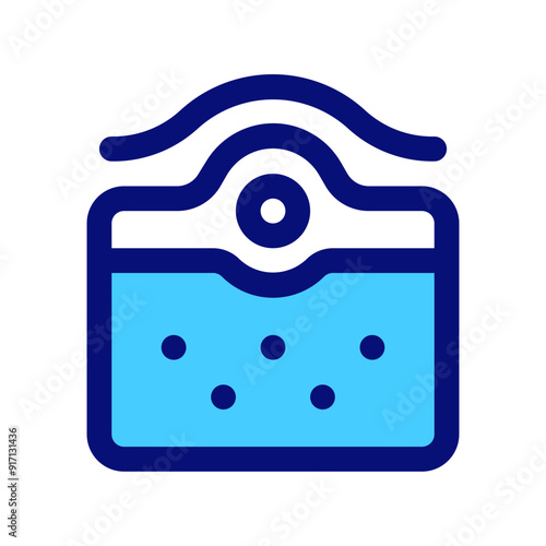 Toner Mixed Icon. Single icon, line and colored vector icon