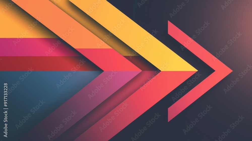 Design a vector graphic of a sleek, modern arrow pointing right. What color and style make it suitable for a tech company's website Design a vector graphic of a sleek, modern arrow pointing right. What color and style make it suitable for a tech company's website