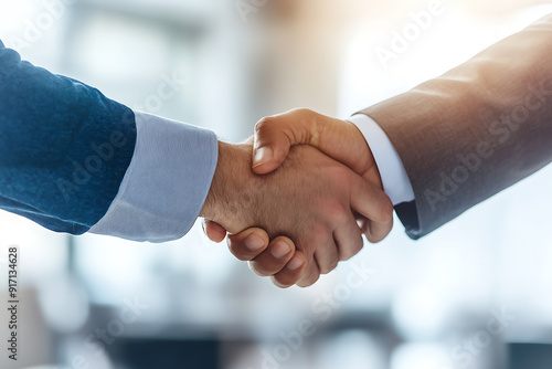 Two men shaking hands, symbolizing agreement, partnership, and mutual understanding