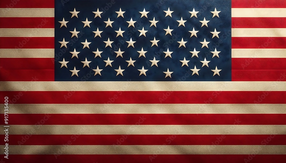 Naklejka premium Flag of United States of America