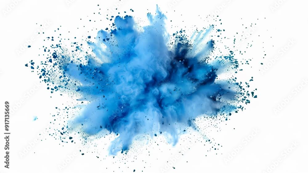 Explosive Blue Ink Splash Explosive Blue Ink Splash