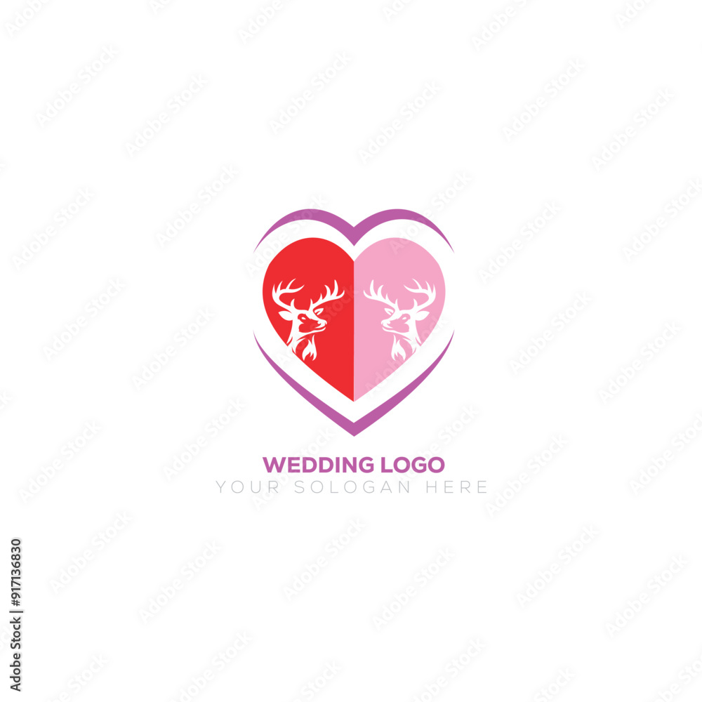 Deer Head Logo Design vector Deer Head Logo Design vector