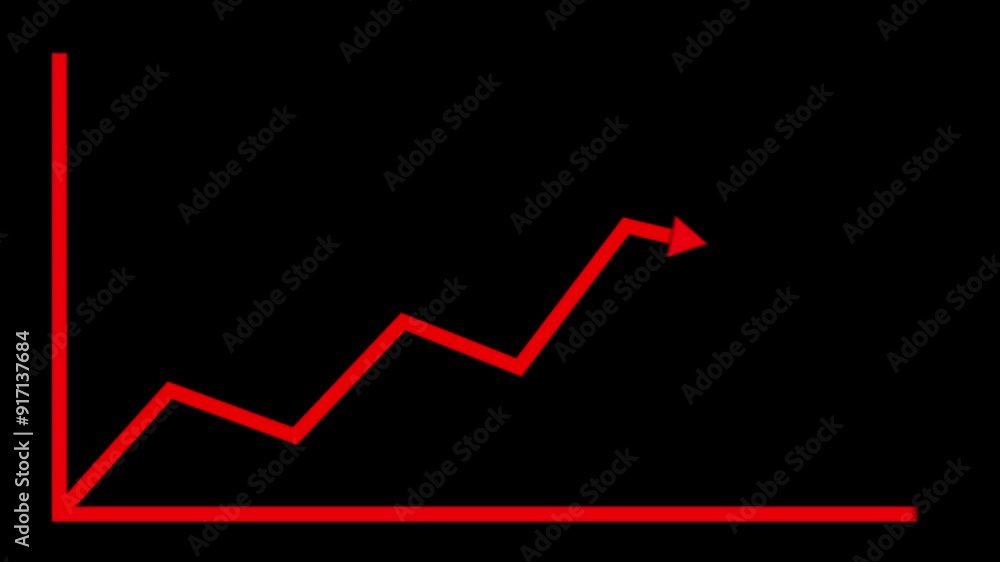 Business grow icon animation on background. Business grow icon animation on background.