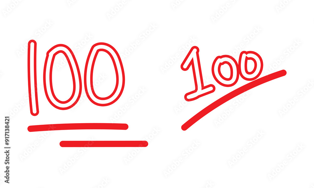 one hundred logo icon design illustration one hundred logo icon design illustration