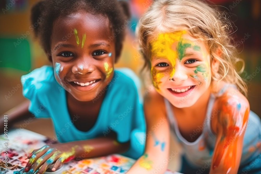 Joyful children playing games, celebrating Children's Day. Joyful children playing games, celebrating Children's Day.