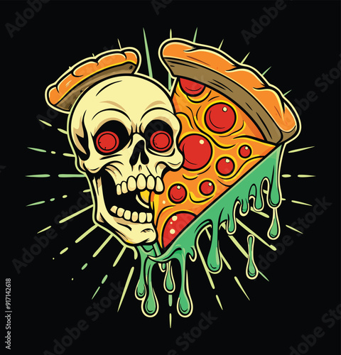 Stylish T-Shirt design with Colorful element