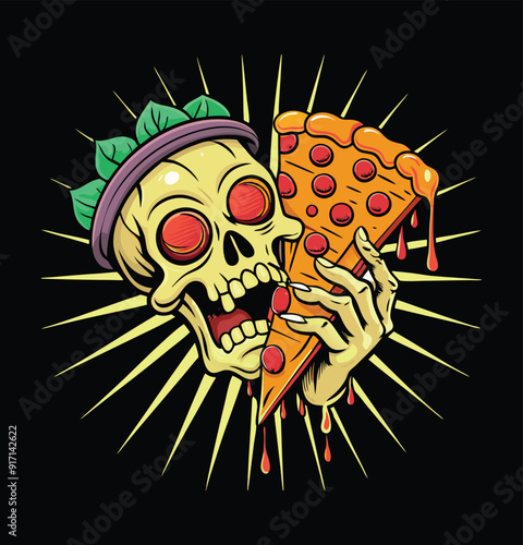 Stylish T-Shirt design with Colorful element