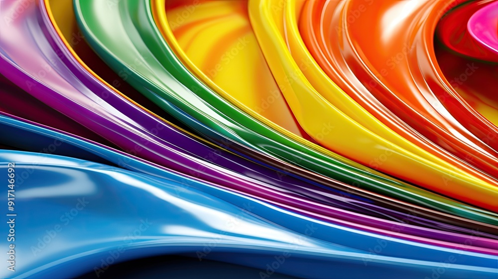 3d abstract wallpaper. Liquid metal rainbow waves. Rainbow colored swirls background 3d abstract wallpaper. Liquid metal rainbow waves. Rainbow colored swirls background
