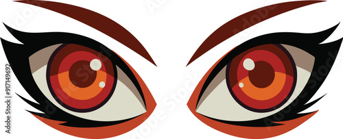red and white eyes
two eyes of the devil
red and white eyes of the devil