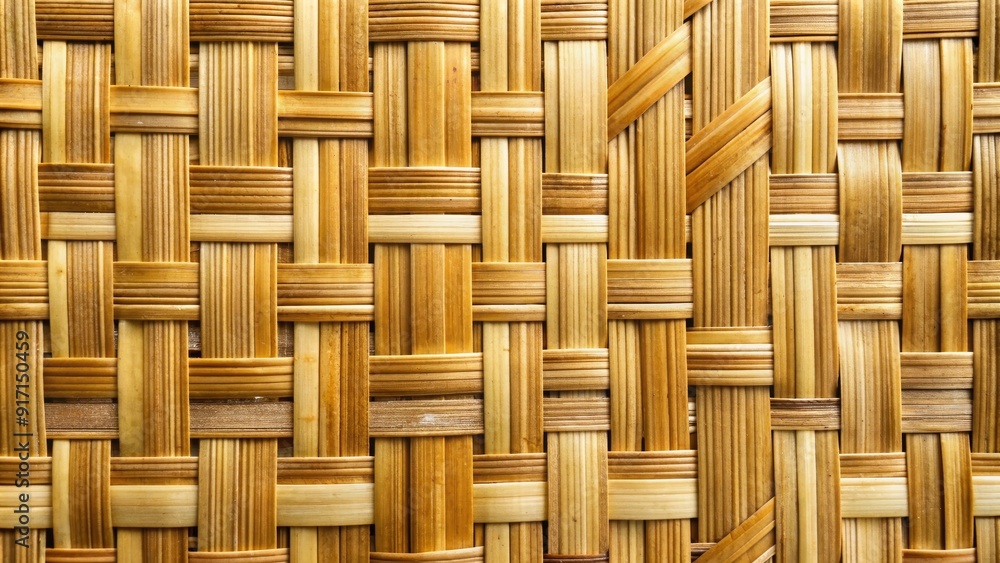 Woven Bamboo Texture - Close-up of Interlocking Strips, basketry, natural material, handcraft, weave Woven Bamboo Texture - Close-up of Interlocking Strips, basketry, natural material, handcraft, weave