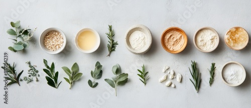 Wallpaper Mural Assortment of Natural Ingredients for Skin Care and Beauty Torontodigital.ca