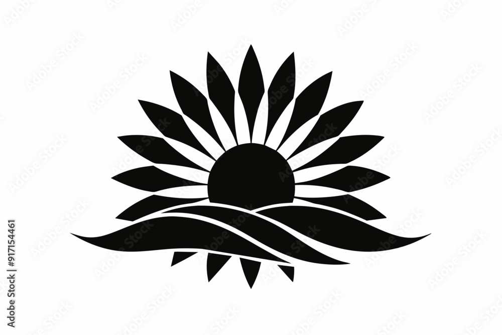 a minimalistic logo symbolizing the sunrise a minimalistic logo symbolizing the sunrise
