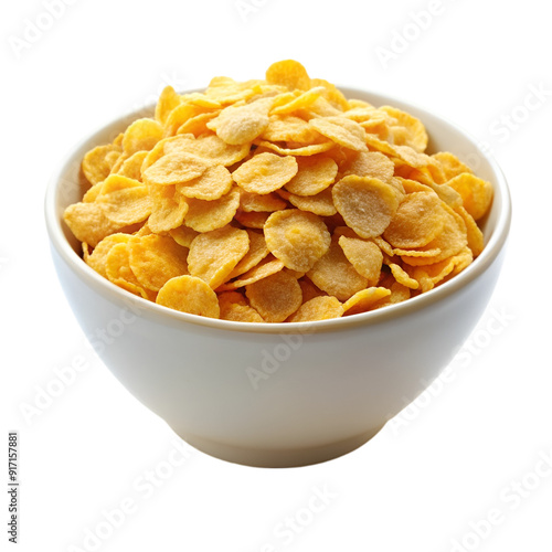 Bowl of cheerios cereal corn rings