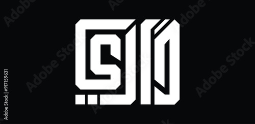 The word "Dari" in Persian means "my house" or "my home", written with geometric letters in a square shape.