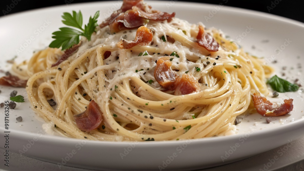 Spaghetti Carbonara with Pancetta and Parmesan Spaghetti Carbonara with Pancetta and Parmesan