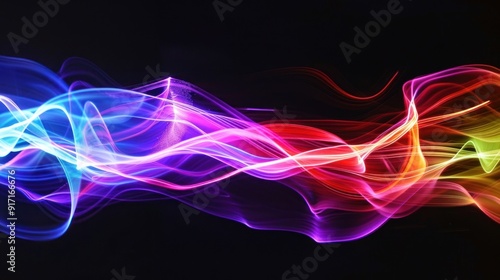 Abstract Rainbow Light Streaks