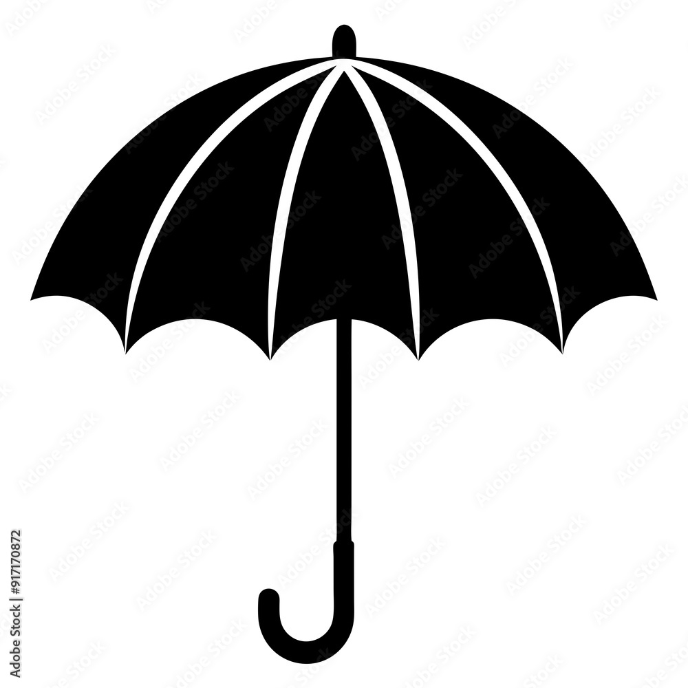 black umbrella isolated on white black umbrella isolated on white