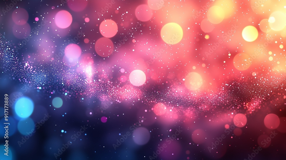 Abstract Bokeh Background with Glitter and Lights. Abstract Bokeh Background with Glitter and Lights.