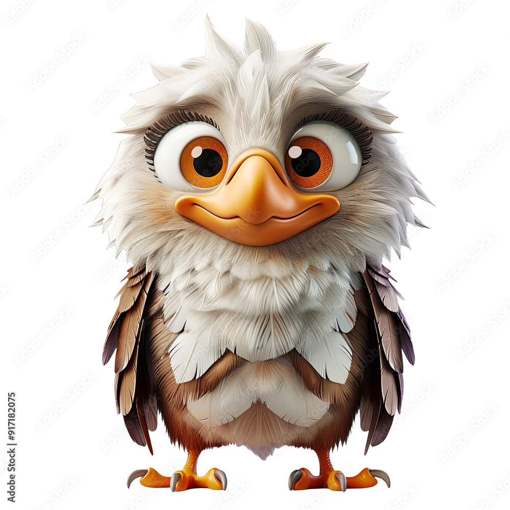 3D cute person character of Eagle 3D cute person character of Eagle
