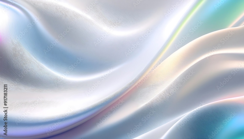 Obraz premium Design a white background with a pearlescent finish that exudes. 4k background.