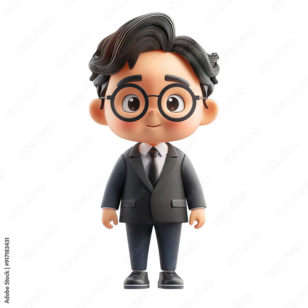 3D Cartoon Businessman Character in Suit and Glasses PNG Set for Commercial Use 3D Cartoon Businessman Character in Suit and Glasses PNG Set for Commercial Use