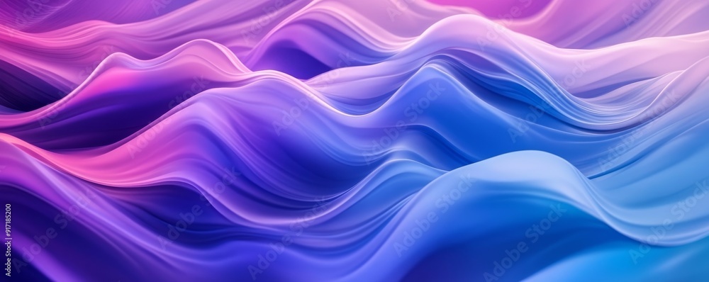 Abstract wavy gradient background in pink and Abstract wavy gradient background in pink and