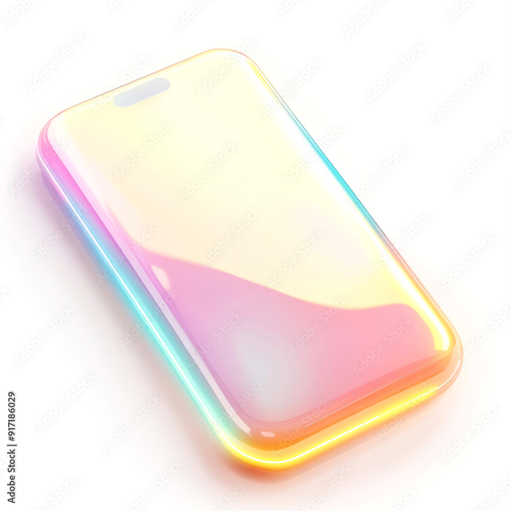 3d render Illustration of mobile isolated on white background and copy space for communication concept. 3d render Illustration of mobile isolated on white background and copy space for communication concept.