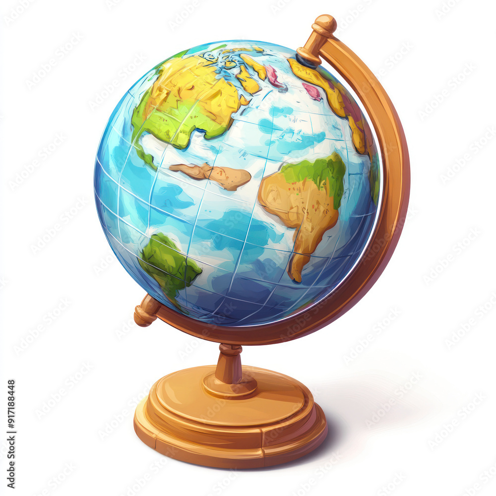 3d render Illustration of globe on white and copy space. 3d render Illustration of globe on white and copy space.