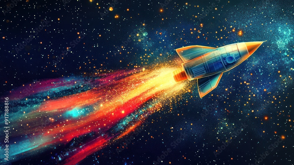 Rocket Launch into the Cosmos Rocket Launch into the Cosmos