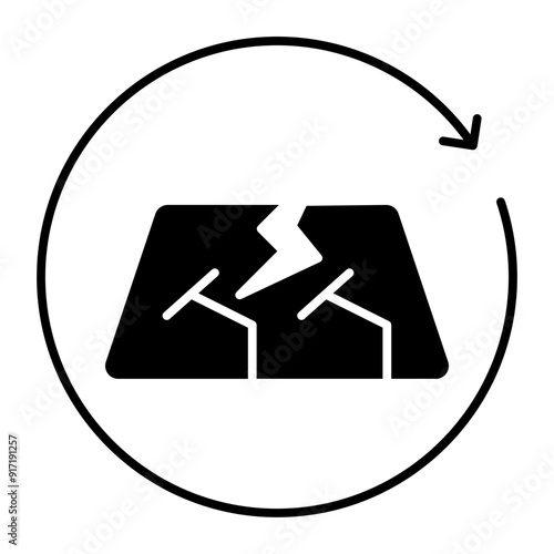 windshield icon. black fill icon