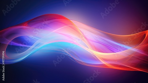 Wallpaper Mural Abstract light effects with vibrant hues, energetic and modern Torontodigital.ca