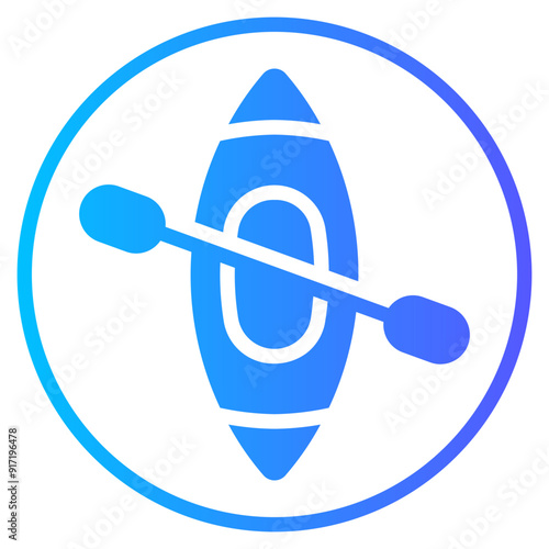 kayak gradient icon