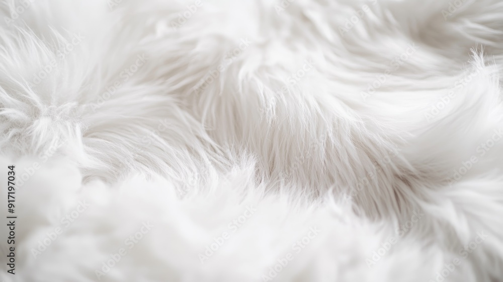 Soft white fur close-up creating a fluffy, warm and cozy texture for backgrounds, fur texture background Soft white fur close-up creating a fluffy, warm and cozy texture for backgrounds, fur texture background