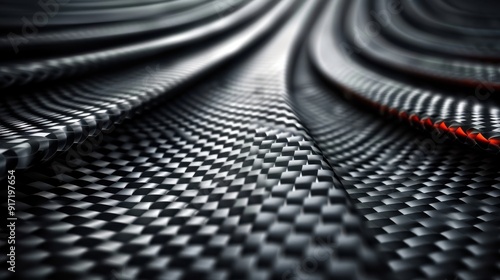 Macro shot of silver metal zipper teeth against black leather, industrial design textureMacro shot of silver metal zipper teeth against black leather, industrial design texture photo