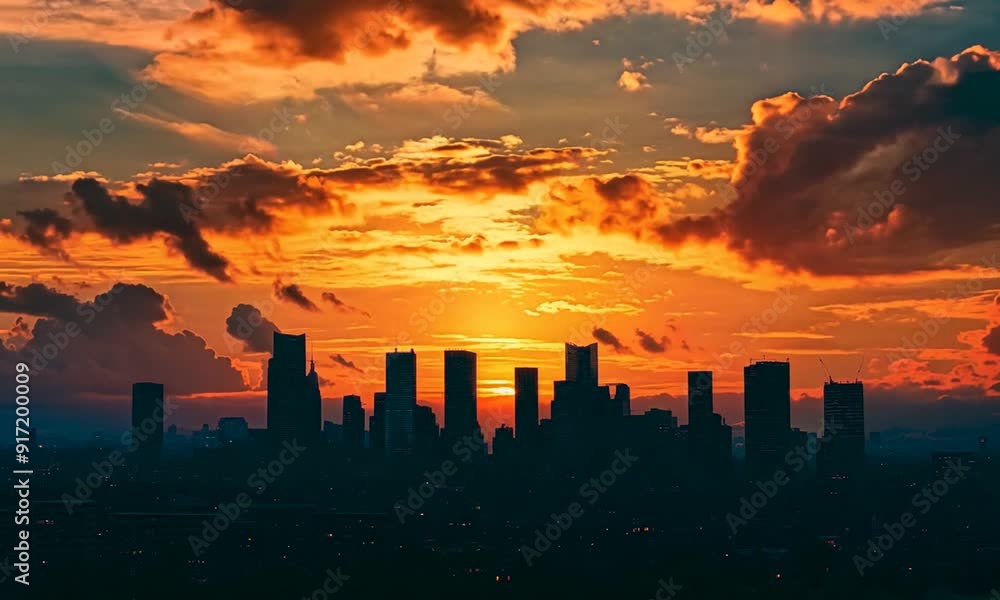 sunset in the city sunset in the city