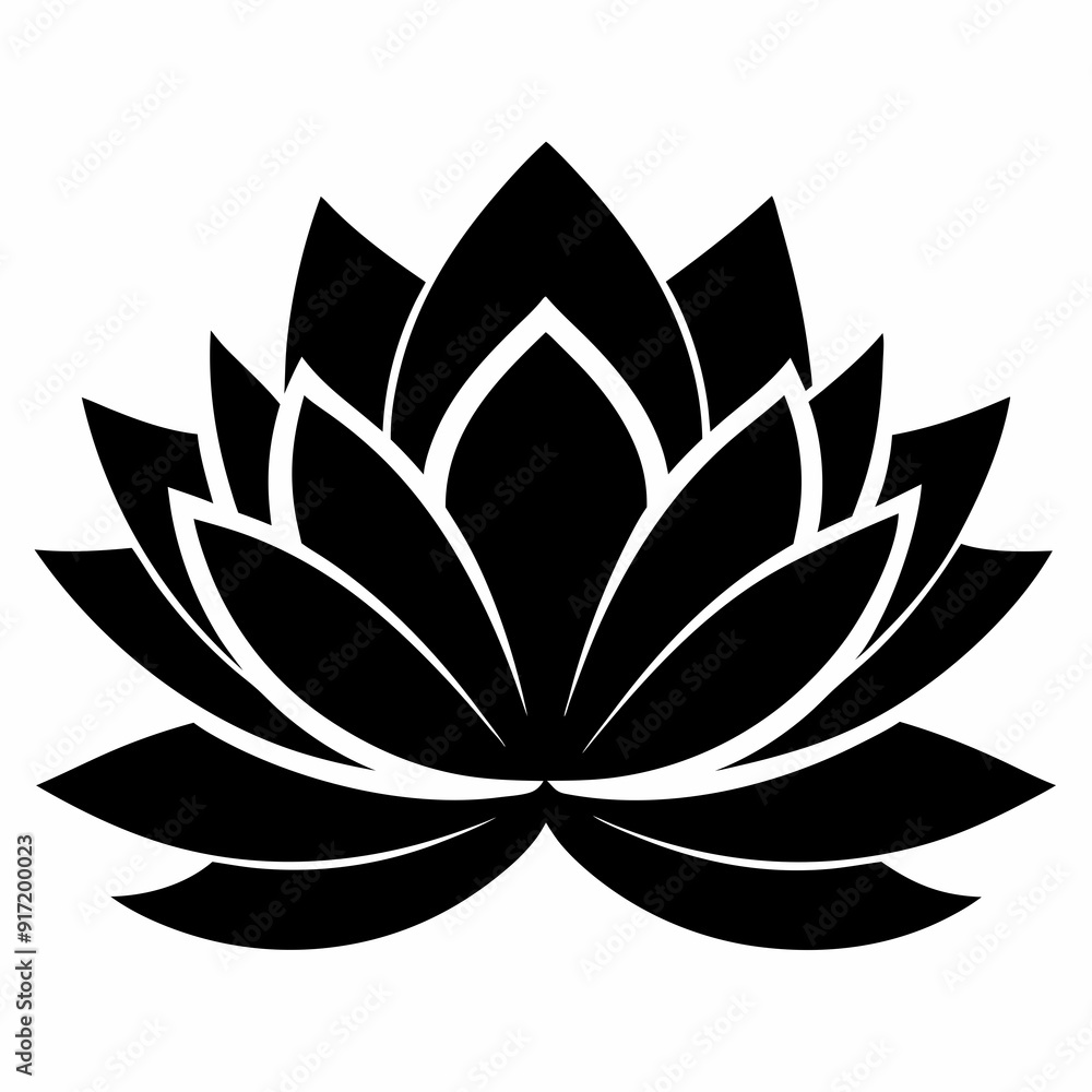 Lotus Black silhouette Lotus Black silhouette